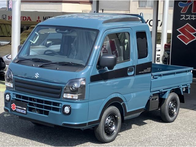 スーパーキャリイ Ｘリミテッド　切り替え式４ＷＤ　届出済未使用車　ＡＴ　専用ＬＥＤヘッドライト　　専用フロントガーニッシュ　専用デカール　パワーウインドウ　オートライト　専用フォグランプベゼル　専用ブラック塗装スチールホイール（48枚目）
