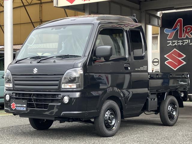 スーパーキャリイ Ｘリミテッド　切り替え式４ＷＤ　届出済未使用車　ＡＴ　専用ＬＥＤヘッドライト　　専用フロントガーニッシュ　専用デカール　パワーウインドウ　オートライト　専用フォグランプベゼル　専用ブラック塗装スチールホイール（41枚目）