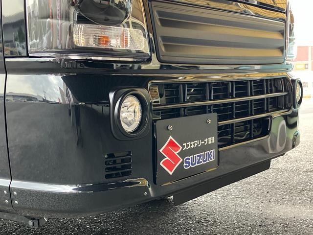 スーパーキャリイ Ｘリミテッド　切り替え式４ＷＤ　届出済未使用車　ＡＴ　専用ＬＥＤヘッドライト　　専用フロントガーニッシュ　専用デカール　パワーウインドウ　オートライト　専用フォグランプベゼル　専用ブラック塗装スチールホイール（57枚目）