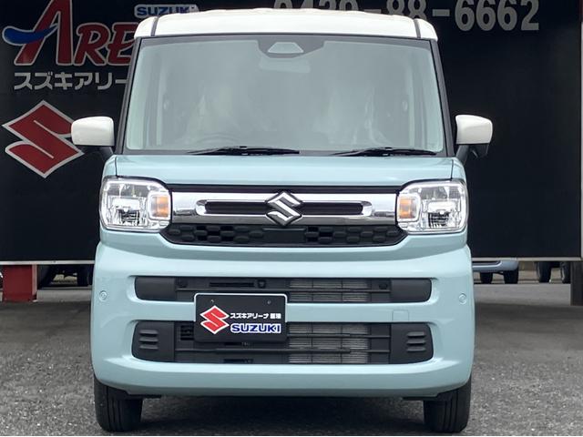 スペーシア ハイブリッドＸ　届出済未使用車　全方位モニター付メモリーナビゲーション　フルセグ　Ｂｌｕｅｔｏｏｔｈ対応　ＬＥＤヘッドライト　オートライト　フルオートエアコン　フロントサイドリアカメラ（5枚目）