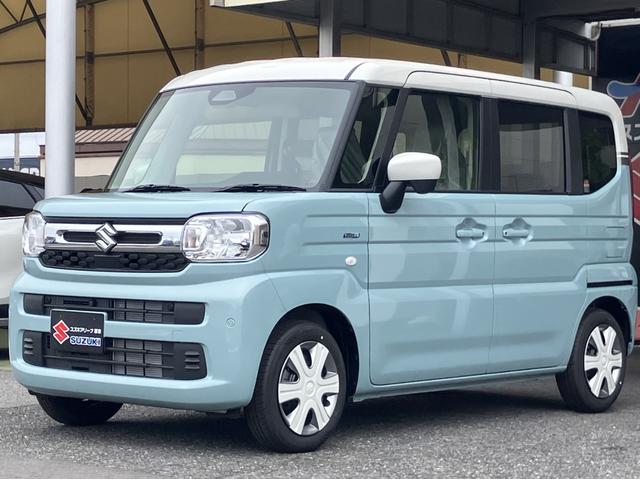 スペーシア ハイブリッドＸ　届出済未使用車　全方位モニター付メモリーナビゲーション　フルセグ　Ｂｌｕｅｔｏｏｔｈ対応　ＬＥＤヘッドライト　オートライト　フルオートエアコン　フロントサイドリアカメラ（7枚目）
