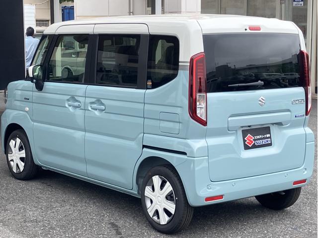 スペーシア ハイブリッドＸ　届出済未使用車　全方位モニター付メモリーナビゲーション　フルセグ　Ｂｌｕｅｔｏｏｔｈ対応　ＬＥＤヘッドライト　オートライト　フルオートエアコン　フロントサイドリアカメラ（16枚目）