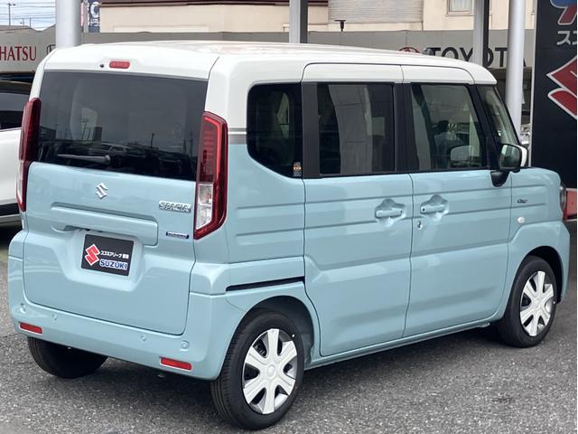 スペーシア ハイブリッドＸ　届出済未使用車　全方位モニター付メモリーナビゲーション　フルセグ　Ｂｌｕｅｔｏｏｔｈ対応　ＬＥＤヘッドライト　オートライト　フルオートエアコン　フロントサイドリアカメラ（20枚目）