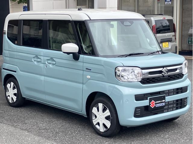 スペーシア ハイブリッドＸ　届出済未使用車　全方位モニター付メモリーナビゲーション　フルセグ　Ｂｌｕｅｔｏｏｔｈ対応　ＬＥＤヘッドライト　オートライト　フルオートエアコン　フロントサイドリアカメラ（22枚目）