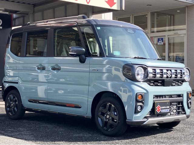 スペーシアギア ハイブリッドＸＺ　ターボ　届出済未使用車　全方位モニター付メモリーナビゲーション　ツートンカラー　ルーフレール　ステアリングスイッチ　アダクティブクルーズコントロール　フルセグ　両側パワースライドドア（45枚目）