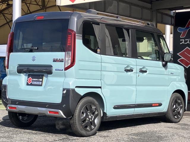 スペーシアギア ハイブリッドＸＺ　ターボ　届出済未使用車　全方位モニター付メモリーナビゲーション　ツートンカラー　ルーフレール　ステアリングスイッチ　アダクティブクルーズコントロール　フルセグ　両側パワースライドドア（54枚目）