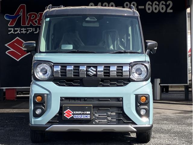 スペーシアギア ハイブリッドＸＺ　ターボ　届出済未使用車　全方位モニター付メモリーナビゲーション　ツートンカラー　ルーフレール　ステアリングスイッチ　アダクティブクルーズコントロール　フルセグ　両側パワースライドドア（57枚目）