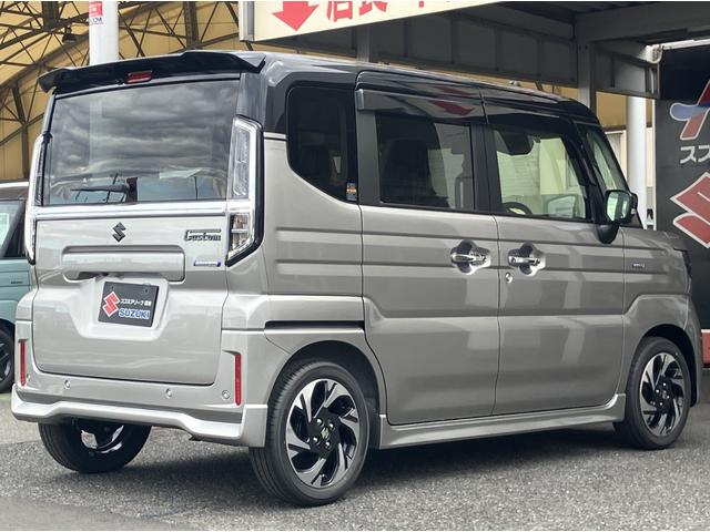 スペーシアカスタム ハイブリッドXSターボ 届出済未使用車 全方位モニター付ナビゲーション 360°カメラ 9インチフルセグナビ カープレイ対応  スズキコネクト アダプティブクルーズコントロール 車線逸脱抑制(9枚目)