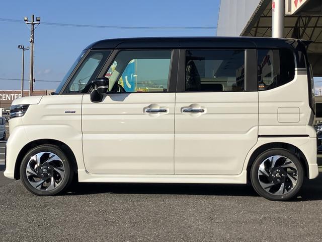スペーシアカスタム ハイブリッドXSターボ 届出済未使用車 全方位モニター付ナビゲーション 360°カメラ 9インチフルセグナビ カープレイ対応  スズキコネクト アダプティブクルーズコントロール 車線逸脱抑制(7枚目)