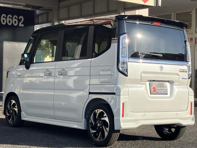 スペーシアカスタム ハイブリッドXSターボ 届出済未使用車 全方位モニター付ナビゲーション 360°カメラ 9インチフルセグナビ カープレイ対応  スズキコネクト アダプティブクルーズコントロール 車線逸脱抑制(12枚目)