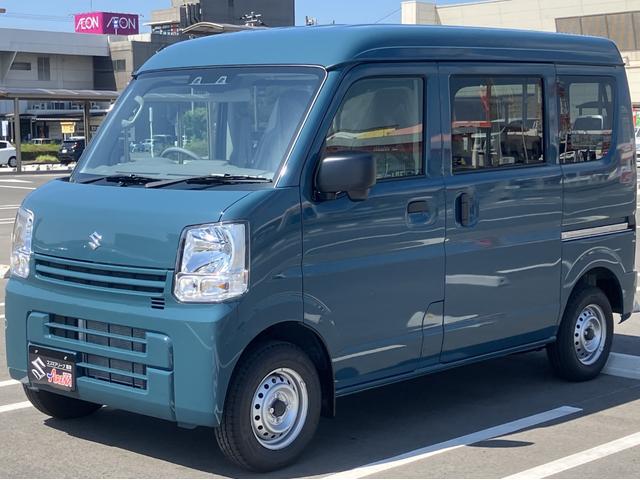 エブリイ ＰＡリミテッド　届出済未使用車　盗難防止　バックソナー　衝撃安全ボディー　フロントパワーウインドウ　キーレスキー　助手席エアバック　エアバック　Ａストップ　パワステ　ＡＣ　横滑り防止　ＡＢＳ　レーダーブレーキ装着車（4枚目）