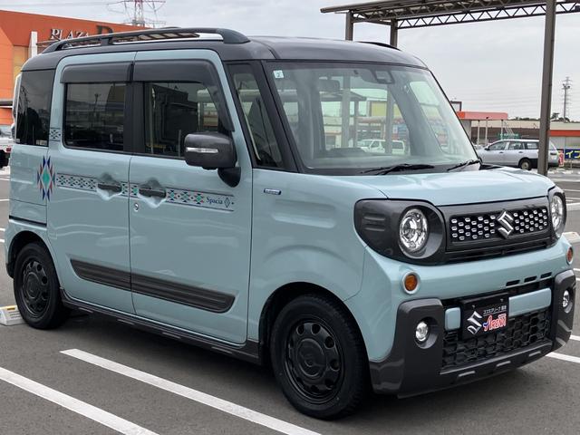 スペーシアギア ハイブリッドXZ ターボ 1オナ 全方位カメラパッケージ 純正8インチナビ リアフリップダウンモニター ETC 前後ドラレコ フルセグ CD DVD 禁煙車 両側パワースライドドア パドルシフト ステアリングスイッチ(4枚目)