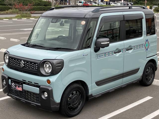 スペーシアギア ハイブリッドXZ ターボ 1オナ 全方位カメラパッケージ 純正8インチナビ リアフリップダウンモニター ETC 前後ドラレコ フルセグ CD DVD 禁煙車 両側パワースライドドア パドルシフト ステアリングスイッチ(9枚目)