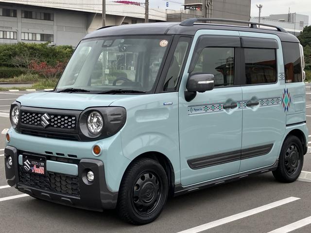 スペーシアギア ハイブリッドXZ ターボ 1オナ 全方位カメラパッケージ 純正8インチナビ リアフリップダウンモニター ETC 前後ドラレコ フルセグ CD DVD 禁煙車 両側パワースライドドア パドルシフト ステアリングスイッチ(10枚目)