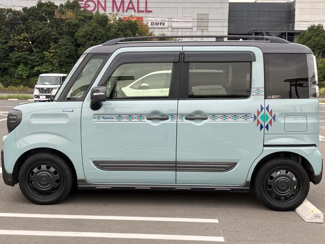 スペーシアギア ハイブリッドXZ ターボ 1オナ 全方位カメラパッケージ 純正8インチナビ リアフリップダウンモニター ETC 前後ドラレコ フルセグ CD DVD 禁煙車 両側パワースライドドア パドルシフト ステアリングスイッチ(13枚目)