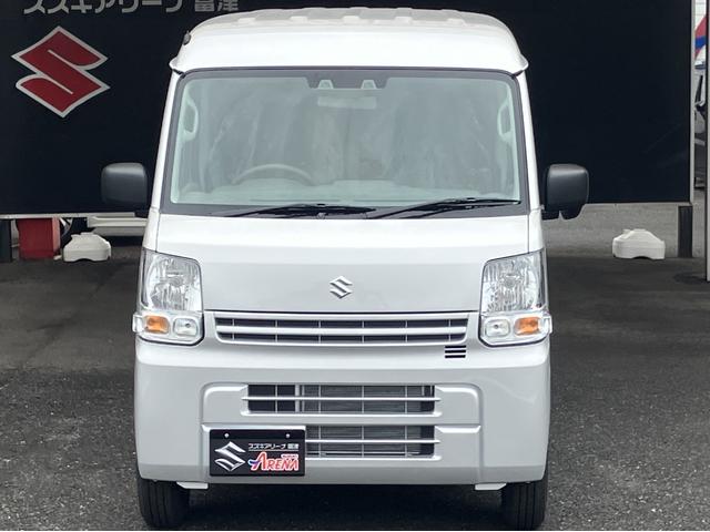 エブリイ PAリミテッド 届出済未使用車 盗難防止 バックソナー 衝撃安全ボディー フロントパワーウインドウ キーレスキー 助手席エアバック エアバック Aストップ パワステ AC 横滑り防止 ABS レーダーブレーキ装着車(3枚目)