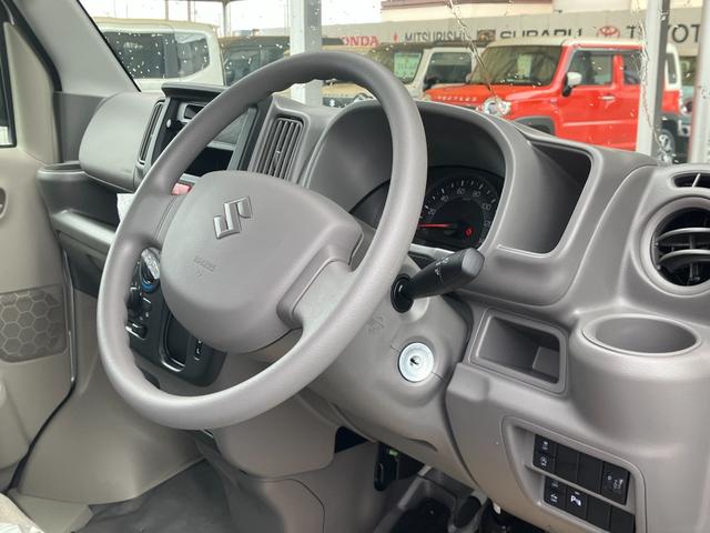 エブリイ PAリミテッド 届出済未使用車 盗難防止 バックソナー 衝撃安全ボディー フロントパワーウインドウ キーレスキー 助手席エアバック エアバック Aストップ パワステ AC 横滑り防止 ABS レーダーブレーキ装着車(31枚目)