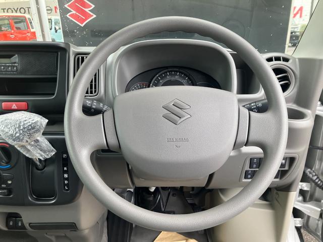 エブリイ PAリミテッド 届出済未使用車 盗難防止 バックソナー 衝撃安全ボディー フロントパワーウインドウ キーレスキー 助手席エアバック エアバック Aストップ パワステ AC 横滑り防止 ABS レーダーブレーキ装着車(32枚目)