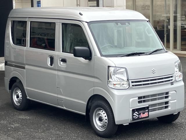 エブリイ PAリミテッド 届出済未使用車 盗難防止 バックソナー 衝撃安全ボディー フロントパワーウインドウ キーレスキー 助手席エアバック エアバック Aストップ パワステ AC 横滑り防止 ABS レーダーブレーキ装着車(51枚目)