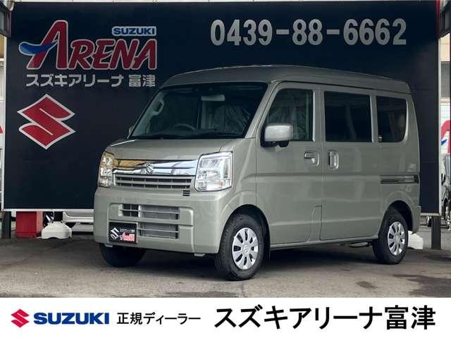 エブリイ ジョイン 届出済未使用車 バックアイカメラ付ディスプレイオーディオ 全席PW セキュリティー シ-トヒ-タ- SRS LEDライト Wエアバック パーキングセンサー キーフリーシステム AC ABS付き ESC(3枚目)