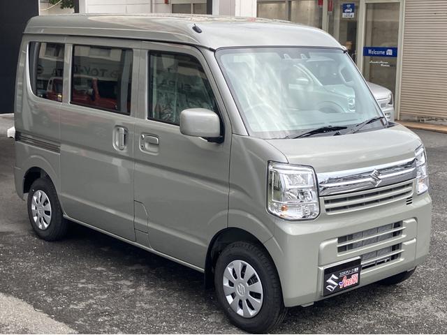 エブリイ ジョイン 届出済未使用車 バックアイカメラ付ディスプレイオーディオ 全席PW セキュリティー シ-トヒ-タ- SRS LEDライト Wエアバック パーキングセンサー キーフリーシステム AC ABS付き ESC(4枚目)