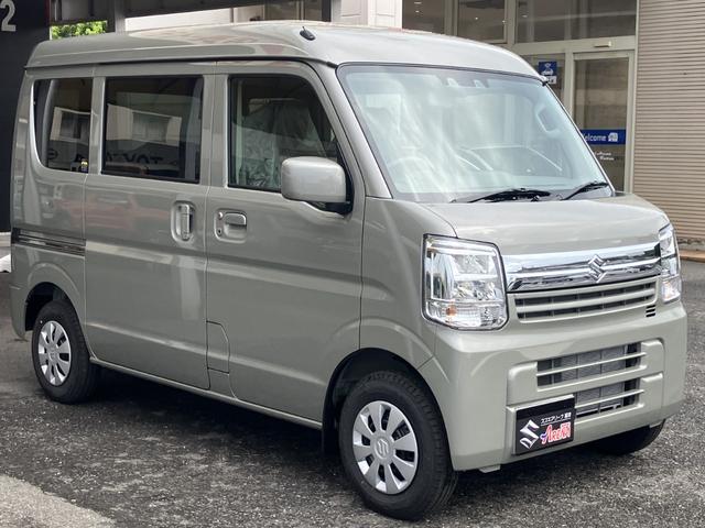 エブリイ ジョイン 届出済未使用車 バックアイカメラ付ディスプレイオーディオ 全席PW セキュリティー シ-トヒ-タ- SRS LEDライト Wエアバック パーキングセンサー キーフリーシステム AC ABS付き ESC(5枚目)