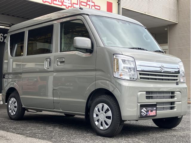 エブリイ ジョイン 届出済未使用車 バックアイカメラ付ディスプレイオーディオ 全席PW セキュリティー シ-トヒ-タ- SRS LEDライト Wエアバック パーキングセンサー キーフリーシステム AC ABS付き ESC(6枚目)