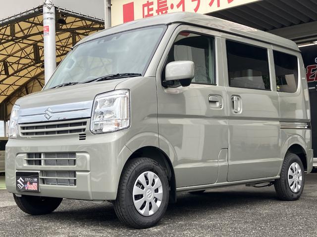 エブリイ ジョイン 届出済未使用車 バックアイカメラ付ディスプレイオーディオ 全席PW セキュリティー シ-トヒ-タ- SRS LEDライト Wエアバック パーキングセンサー キーフリーシステム AC ABS付き ESC(12枚目)