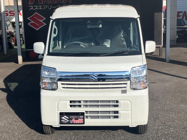 エブリイ ジョインターボ　届出済未使用車　バックアイカメラ付ディスプレイオーディオ　フルオートエアコン　両側ＰＳドア　Ｗエアバック　ＰＳ　ＡＣ　Ｉ－ＳＴＯＰ　ＡＢＳ　ＬＥＤヘッド　フルフラットシート　エアバック　衝突安全ボディ（7枚目）