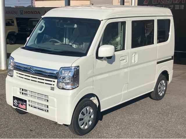 エブリイ ジョインターボ　届出済未使用車　バックアイカメラ付ディスプレイオーディオ　フルオートエアコン　両側ＰＳドア　Ｗエアバック　ＰＳ　ＡＣ　Ｉ－ＳＴＯＰ　ＡＢＳ　ＬＥＤヘッド　フルフラットシート　エアバック　衝突安全ボディ（8枚目）