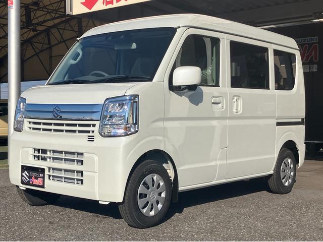 エブリイ ジョインターボ　届出済未使用車　バックアイカメラ付ディスプレイオーディオ　フルオートエアコン　両側ＰＳドア　Ｗエアバック　ＰＳ　ＡＣ　Ｉ－ＳＴＯＰ　ＡＢＳ　ＬＥＤヘッド　フルフラットシート　エアバック　衝突安全ボディ（10枚目）