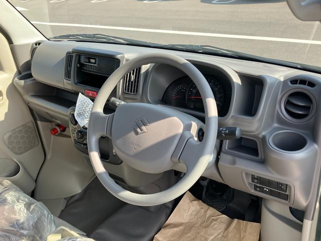 エブリイ ＰＡリミテッド　届出済未使用車　盗難防止　バックソナー　衝撃安全ボディー　フロントパワーウインドウ　キーレスキー　助手席エアバック　エアバック　Ａストップ　パワステ　ＡＣ　横滑り防止　ＡＢＳ　レーダーブレーキ装着車（35枚目）