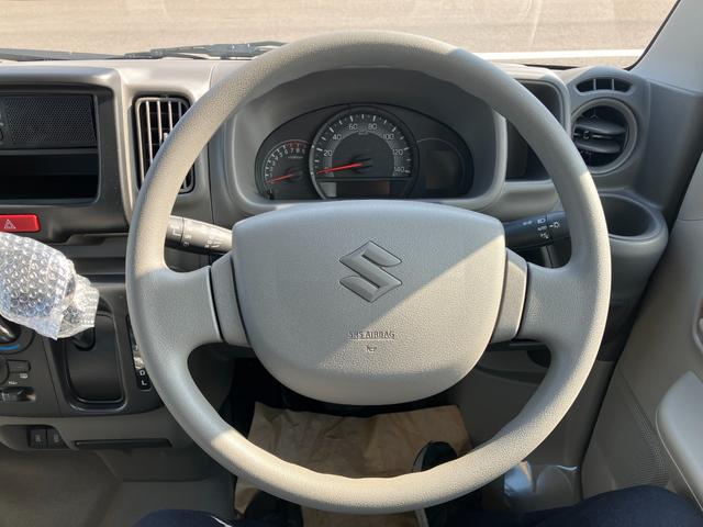 エブリイ ＰＡリミテッド　届出済未使用車　盗難防止　バックソナー　衝撃安全ボディー　フロントパワーウインドウ　キーレスキー　助手席エアバック　エアバック　Ａストップ　パワステ　ＡＣ　横滑り防止　ＡＢＳ　レーダーブレーキ装着車（46枚目）