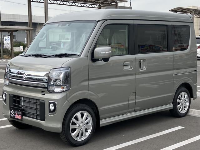 エブリイワゴン ＰＺターボ　届出済未使用車　４ＷＤ　ハイルーフ　Ｄカメラブレーキサポート　助手席エアバック　運転席エアバック　リアコーナーセンサー　ＴＢ　安全ボディ　ＡＵＴＯライト　電動格納ドアミラー　スマートキー　ＥＳＣ（10枚目）