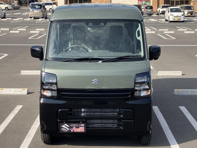 エブリイ Ｊリミテッド　届出済未使用車　特別仕様車　フルオートエアコン　両側パワースライドドア全席ＰＷ　セキュリティー　シ－トヒ－タ－　ＳＲＳ　ＬＥＤライト　Ｗエアバック　パーキングセンサー　キーフリーシステム　ＡＣ（6枚目）