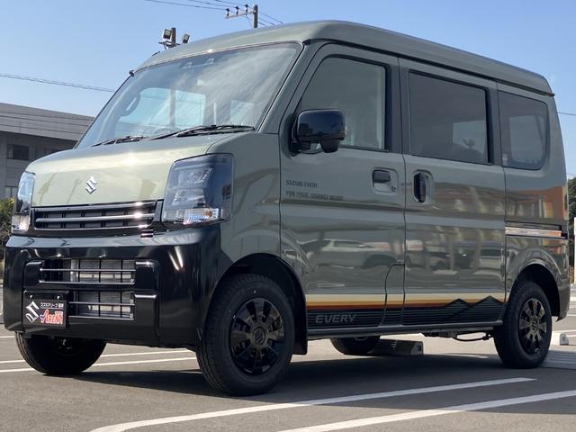 エブリイ Ｊリミテッド　届出済未使用車　特別仕様車　フルオートエアコン　両側パワースライドドア全席ＰＷ　セキュリティー　シ－トヒ－タ－　ＳＲＳ　ＬＥＤライト　Ｗエアバック　パーキングセンサー　キーフリーシステム　ＡＣ（11枚目）
