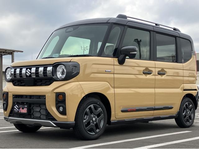 スペーシアギア ハイブリッドＸＺ　届出済未使用車　全方位モニター付メモリーナビゲーション　ツートンカラー　ルーフレール　ステアリングスイッチ　アダクティブクルーズコントロール　フルセグ　両側パワースライドドア（11枚目）