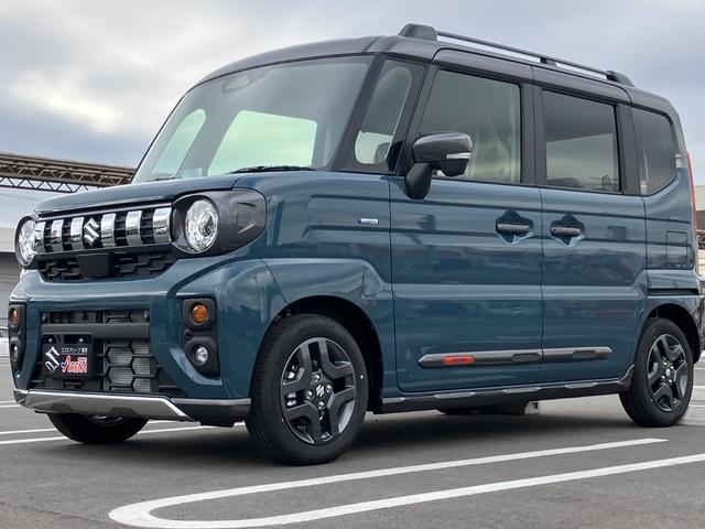 スペーシアギア ハイブリッドＸＺ　ターボ　届出済未使用車　全方位モニター付メモリーナビゲーション　ツートンカラー　ルーフレール　ステアリングスイッチ　アダクティブクルーズコントロール　フルセグ　両側パワースライドドア（11枚目）