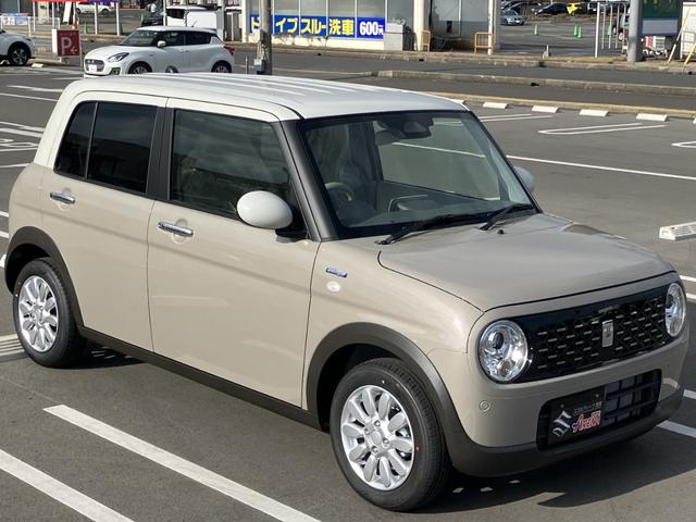 アルトラパン ハイブリッドＸ　マイナーチェンジ　ハイブリッド　ＬＥＤヘッドライト　プッシュスタートボタン　アイドリングストップ　純正１４インチアルミホイール　前席シートヒータースイッチ　ＵＳＢポート（4枚目）