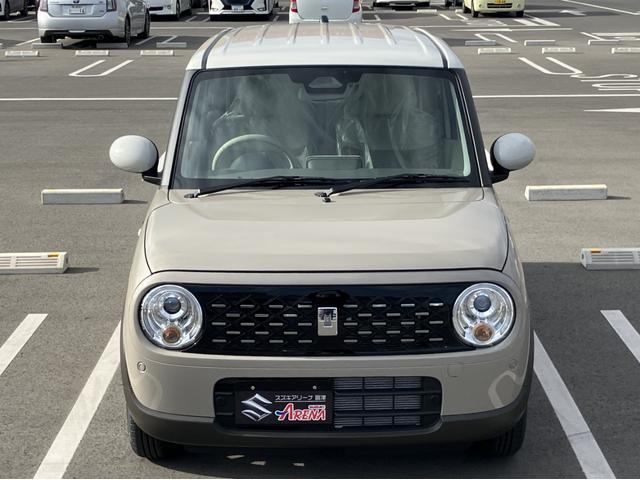 アルトラパン ハイブリッドＸ　マイナーチェンジ　ハイブリッド　ＬＥＤヘッドライト　プッシュスタートボタン　アイドリングストップ　純正１４インチアルミホイール　前席シートヒータースイッチ　ＵＳＢポート（7枚目）