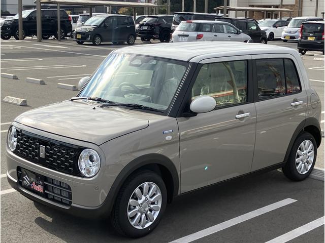 アルトラパン ハイブリッドＸ　マイナーチェンジ　ハイブリッド　ＬＥＤヘッドライト　プッシュスタートボタン　アイドリングストップ　純正１４インチアルミホイール　前席シートヒータースイッチ　ＵＳＢポート（10枚目）