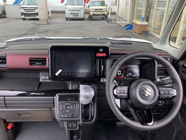 スペーシアカスタム ハイブリッドＸＳターボ　届出済未使用車　全方位モニター付メモリーナビ　スズキコネクト　後席両側パワースライドドア　シートヒーター　マルチユースフラップ　スリムサーキュレーター　電動パーキングブレーキ（50枚目）