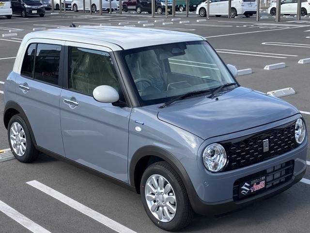 アルトラパン ハイブリッドX マイナーチェンジ ハイブリッド LEDヘッドライト プッシュスタートボタン アイドリングストップ 純正14インチアルミホイール 前席シートヒータースイッチ USBポート(3枚目)