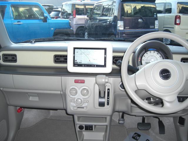 アルトラパン L 社外ナビ フルセグTV DVD再生 BT接続 シートヒーター スマートキー レーダーブレーキサポート 一年間保証付(9枚目)