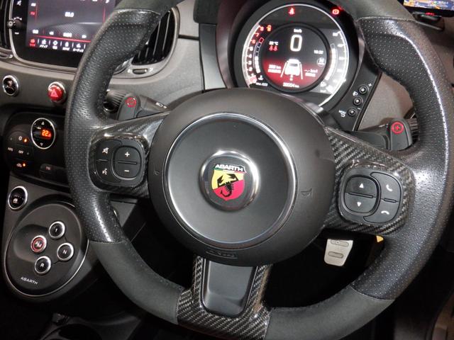 アバルト595 コンペティツィオーネ アルカンターラコンビ革シート/パドルシフト/純正タッチパネルオーディオ/HID/ETC/ブレンボキャリパー/Bluetooth/USB/前後ドラレコ/純正マット/スカッフプレート/クロームミラーカバー(57枚目)