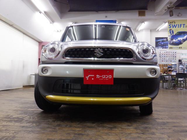 クロスビー ハイブリッドＭＺ　ブラックインテリアパッケージ特別仕様車／全方位モニターナビ／セーフティサポート／スペーシアカスタム用アームレストＢＯＸ装着／ガーニッシュ各部オプションイエロー／各部アルミ・ステンプレート化／禁煙車（7枚目）