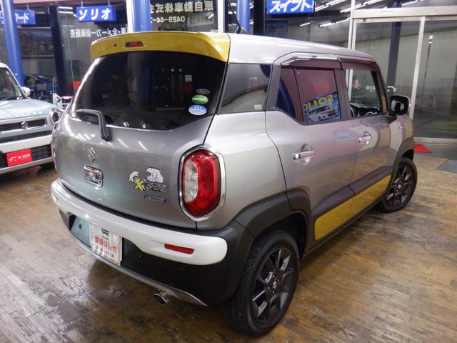 クロスビー ハイブリッドＭＺ　ブラックインテリアパッケージ特別仕様車／全方位モニターナビ／セーフティサポート／スペーシアカスタム用アームレストＢＯＸ装着／ガーニッシュ各部オプションイエロー／各部アルミ・ステンプレート化／禁煙車（11枚目）