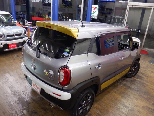 クロスビー ハイブリッドＭＺ　ブラックインテリアパッケージ特別仕様車／全方位モニターナビ／セーフティサポート／スペーシアカスタム用アームレストＢＯＸ装着／ガーニッシュ各部オプションイエロー／各部アルミ・ステンプレート化／禁煙車（12枚目）