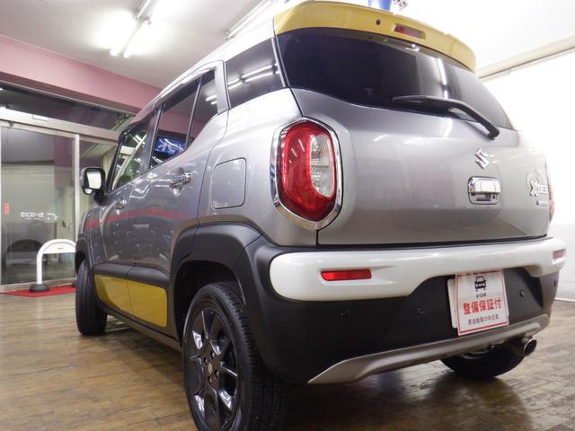 クロスビー ハイブリッドＭＺ　ブラックインテリアパッケージ特別仕様車／全方位モニターナビ／セーフティサポート／スペーシアカスタム用アームレストＢＯＸ装着／ガーニッシュ各部オプションイエロー／各部アルミ・ステンプレート化／禁煙車（19枚目）