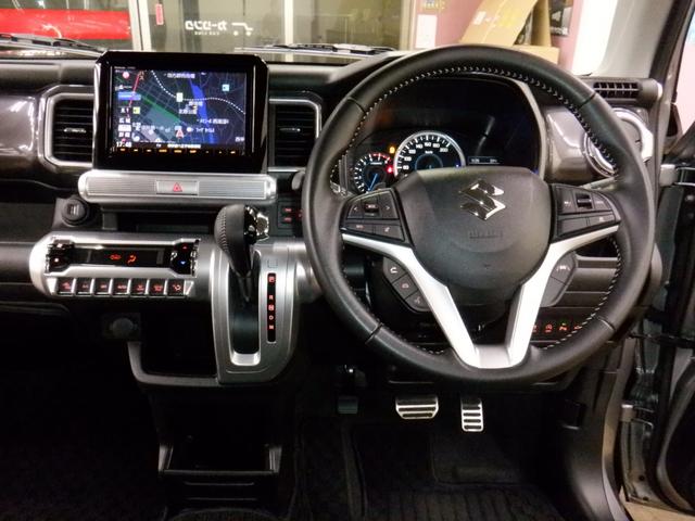 クロスビー ハイブリッドＭＺ　ブラックインテリアパッケージ特別仕様車／全方位モニターナビ／セーフティサポート／スペーシアカスタム用アームレストＢＯＸ装着／ガーニッシュ各部オプションイエロー／各部アルミ・ステンプレート化／禁煙車（27枚目）